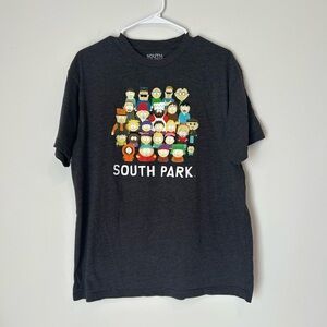 South Park Cast of Characters Large Gray T-shirt